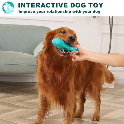 Tough Dog Toy for Aggressive Chewers, Durable Squeaky Chew Toy for Large Breeds