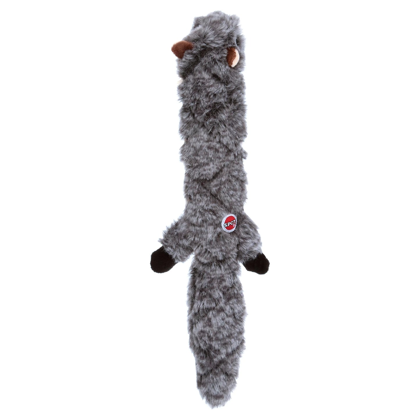 Extreme Quilted Squirrel Dog Toy, Stuffing Free with 4 Layers of Diamond Stitched Fabric & 2 Squeakers, for Small and Medium Aggressive Chewers, 14In