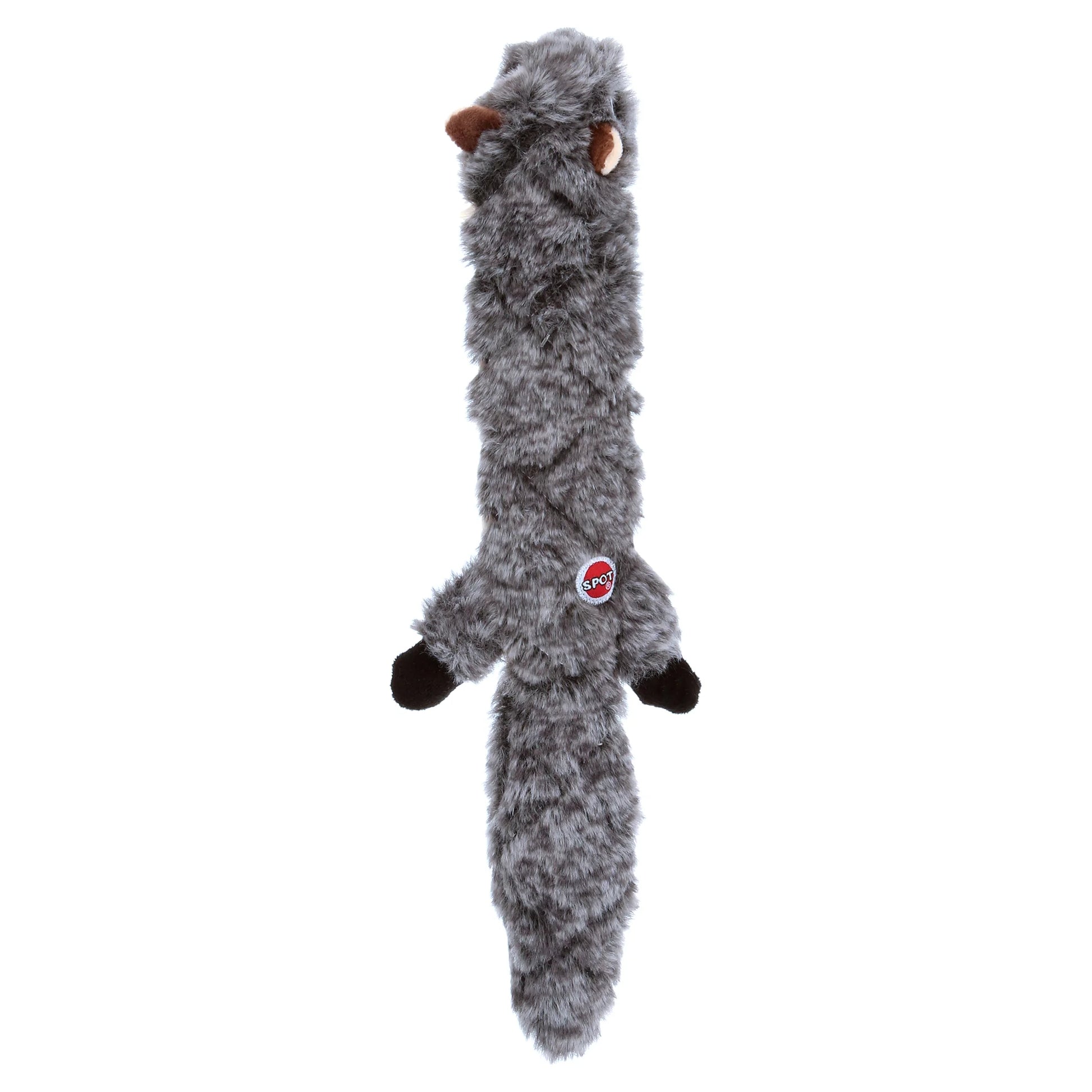 Extreme Quilted Squirrel Dog Toy, Stuffing Free with 4 Layers of Diamond Stitched Fabric & 2 Squeakers, for Small and Medium Aggressive Chewers, 14In