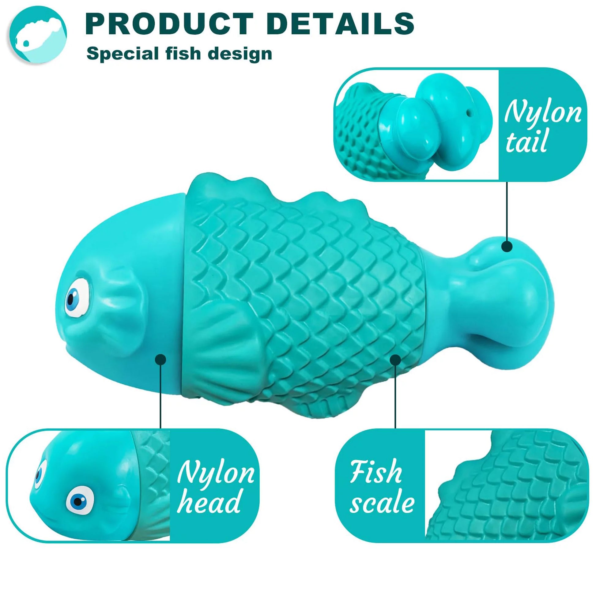 Tough Dog Toy for Aggressive Chewers, Durable Squeaky Chew Toy for Large Breeds