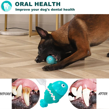 Tough Dog Toy for Aggressive Chewers, Durable Squeaky Chew Toy for Large Breeds