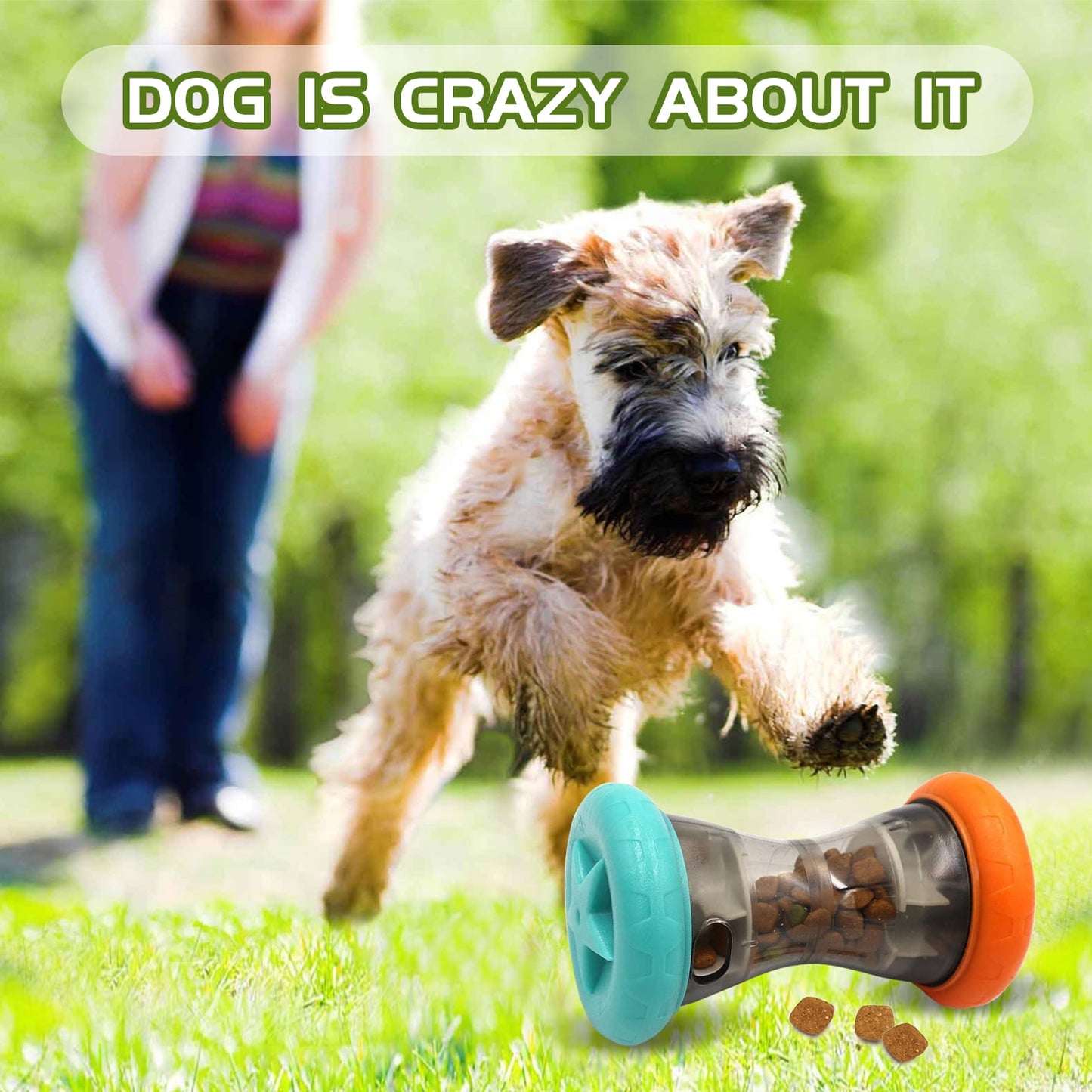 Treat Dispensing Slow Feeder,Interactive Dog Puzzle Toy, Dogs Enrichment Toy