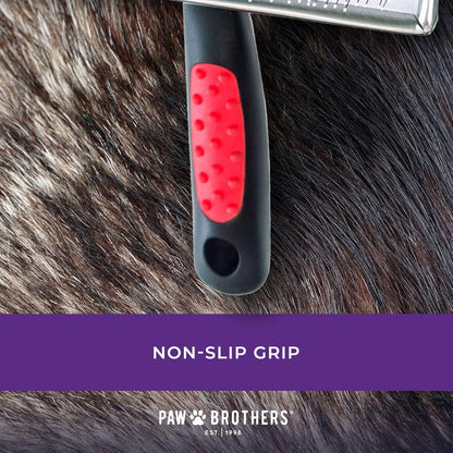  Soft Pin Flat Slicker Brush for Dogs, Professional Grade Brush for Large Dogs, Coated Tips, Gentle on Skin, Remove Tangles and Mats, Maximum Coverage, X-Large