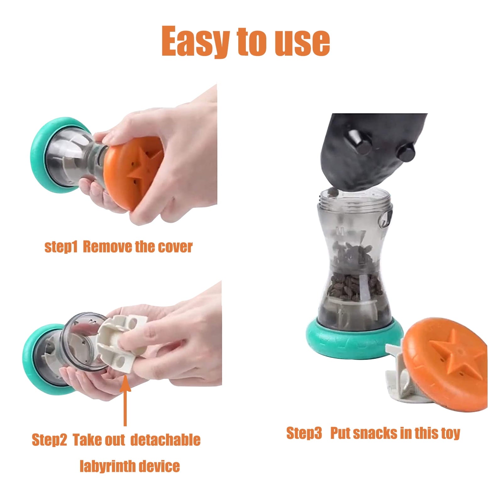 Treat Dispensing Slow Feeder,Interactive Dog Puzzle Toy, Dogs Enrichment Toy