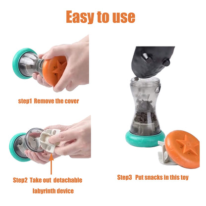 Treat Dispensing Slow Feeder,Interactive Dog Puzzle Toy, Dogs Enrichment Toy