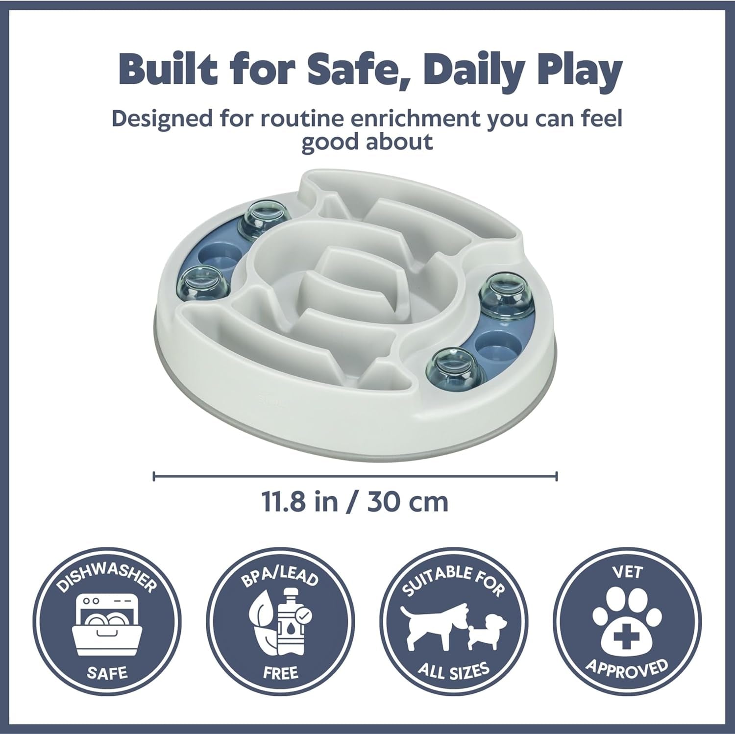 Slide & Feed Dog Activity Interactive Toy to keep your pet's mind sharp