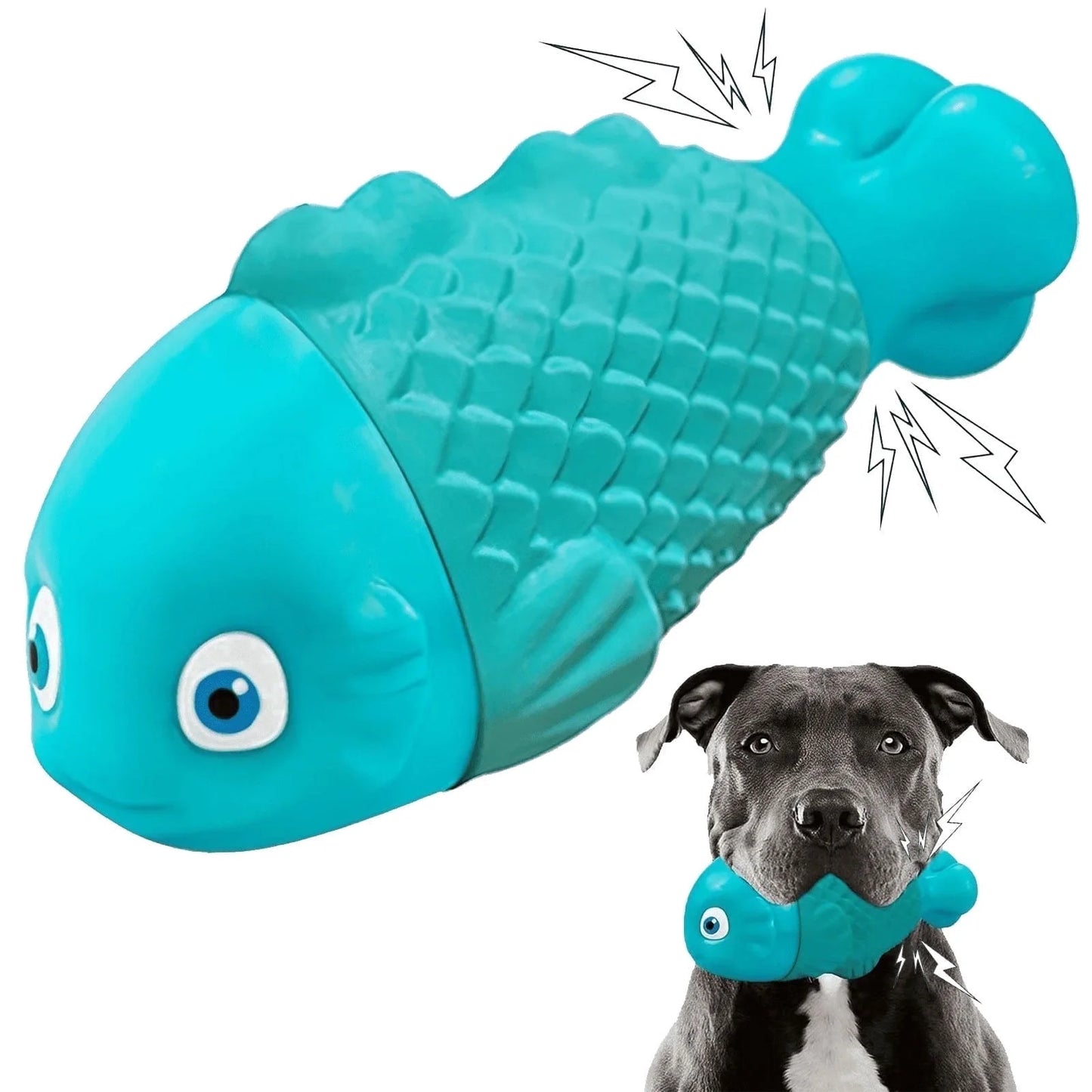 Tough Dog Toy for Aggressive Chewers, Durable Squeaky Chew Toy for Large Breeds
